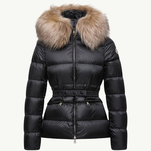 Boed Hooded Shearling-Trimmed Short Down Jacket