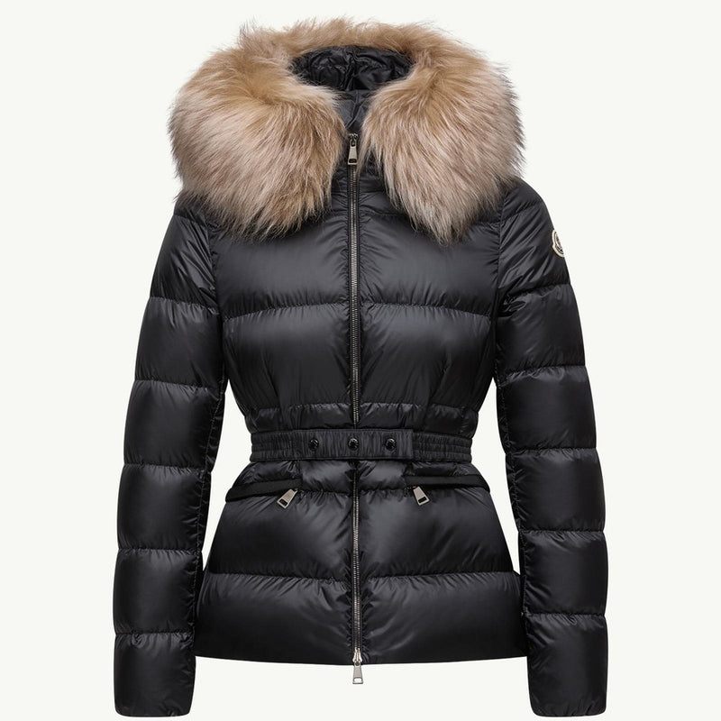 Boed Hooded Shearling-Trimmed Short Down Jacket