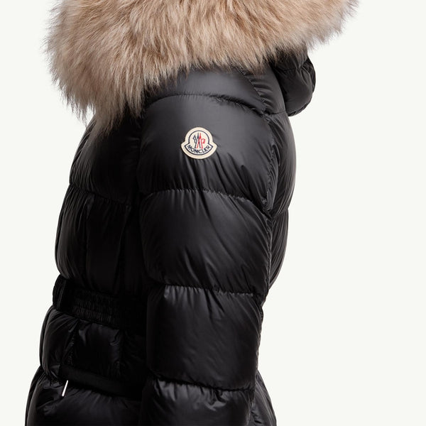 Boed Hooded Shearling-Trimmed Short Down Jacket