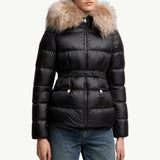 Boed Hooded Shearling-Trimmed Short Down Jacket