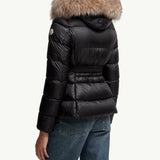 Boed Hooded Shearling-Trimmed Short Down Jacket