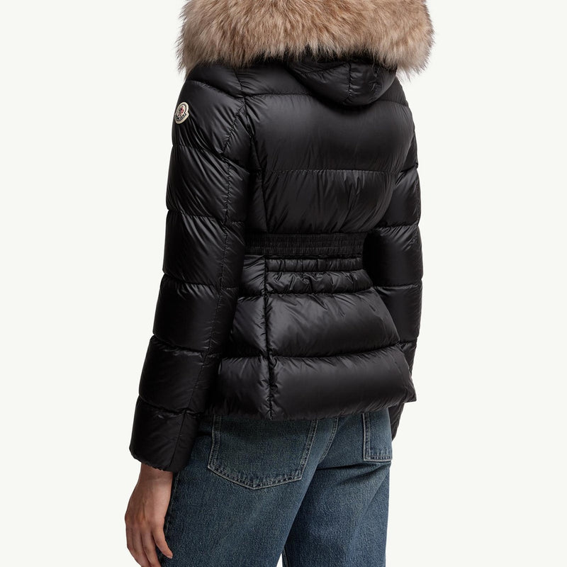 Boed Hooded Shearling-Trimmed Short Down Jacket