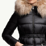 Boed Hooded Shearling-Trimmed Short Down Jacket