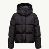 Castelnou Square-Quilted Hooded Short Down Jacket