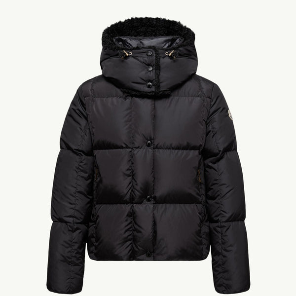 Castelnou Square-Quilted Hooded Short Down Jacket
