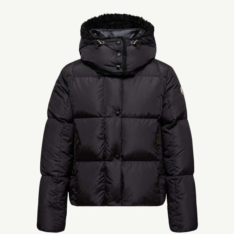 Castelnou Square-Quilted Hooded Short Down Jacket