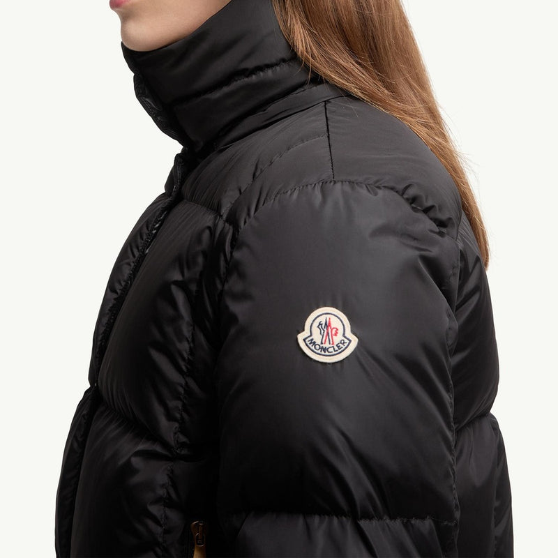Castelnou Square-Quilted Hooded Short Down Jacket