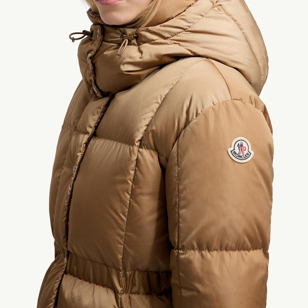 Agneux Square-Quilted Hooded Short Down Jacket