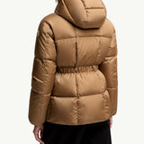 Agneux Square-Quilted Hooded Short Down Jacket