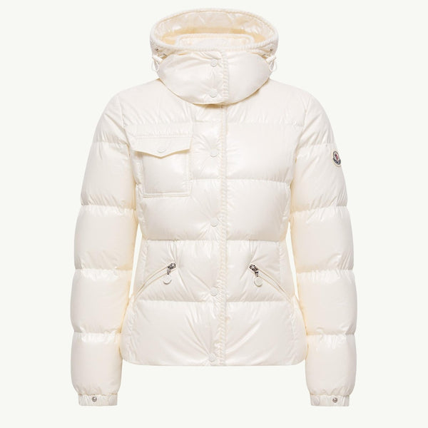 Glareins Braided Trim Hooded Short Down Jacket