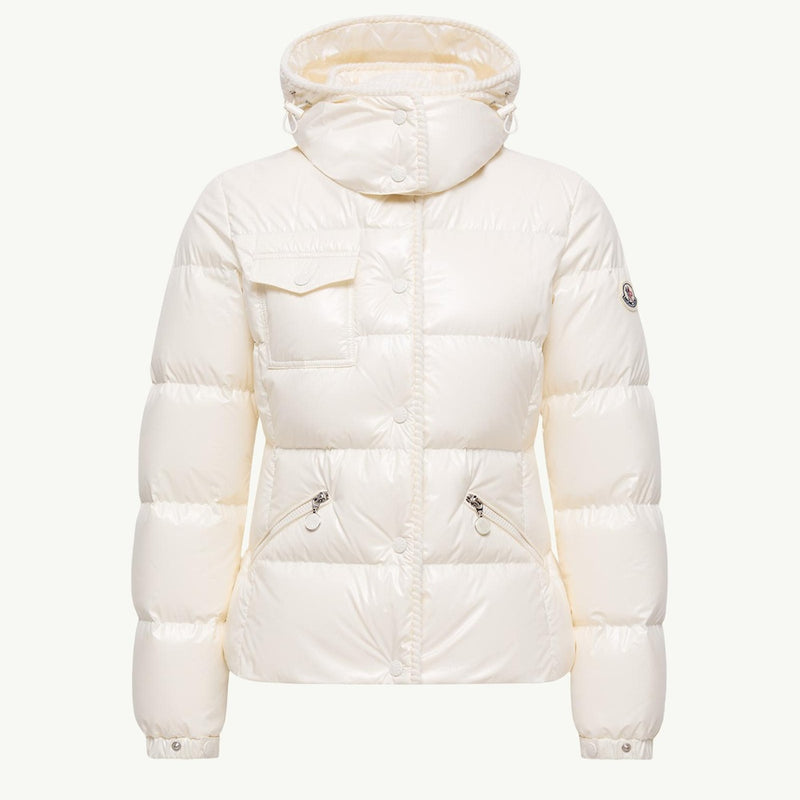 Glareins Braided Trim Hooded Short Down Jacket