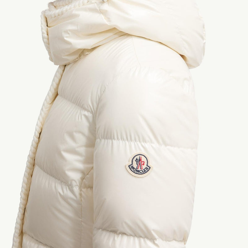 Glareins Braided Trim Hooded Short Down Jacket