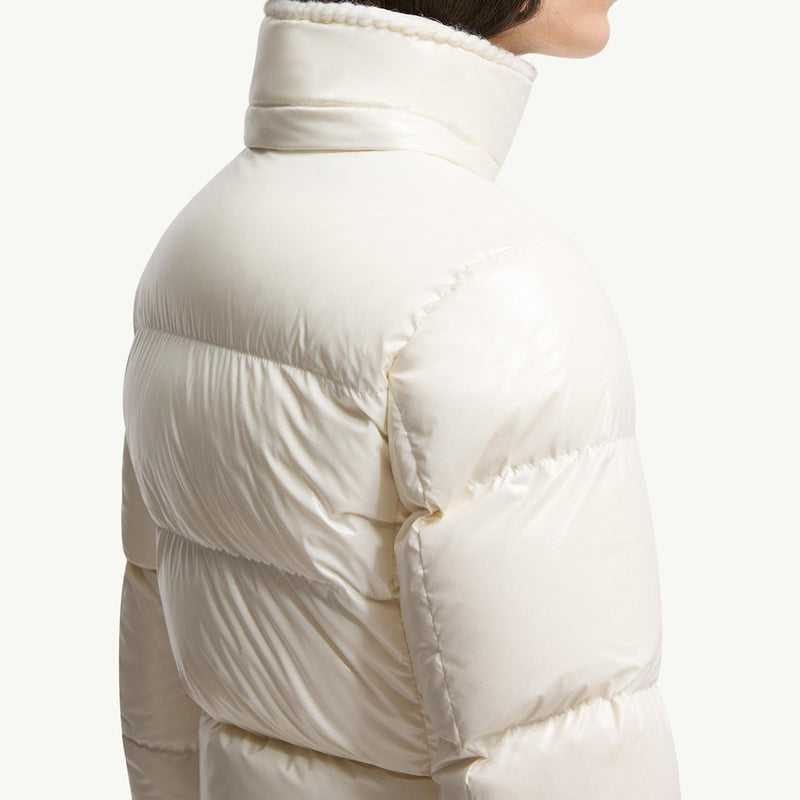 Glareins Braided Trim Hooded Short Down Jacket