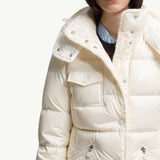 Glareins Braided Trim Hooded Short Down Jacket