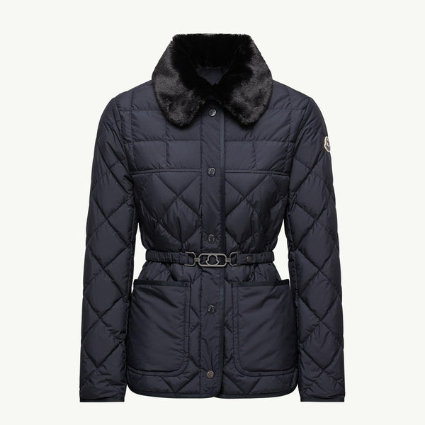 Cygne Diamond-Quilted Short Down Jacket