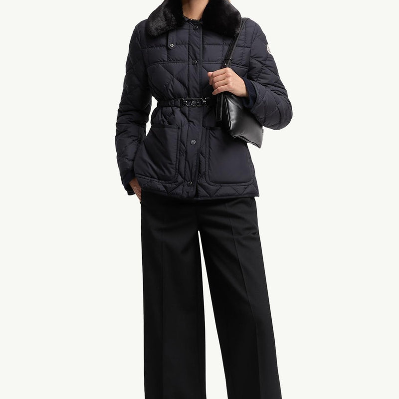 Cygne Diamond-Quilted Short Down Jacket
