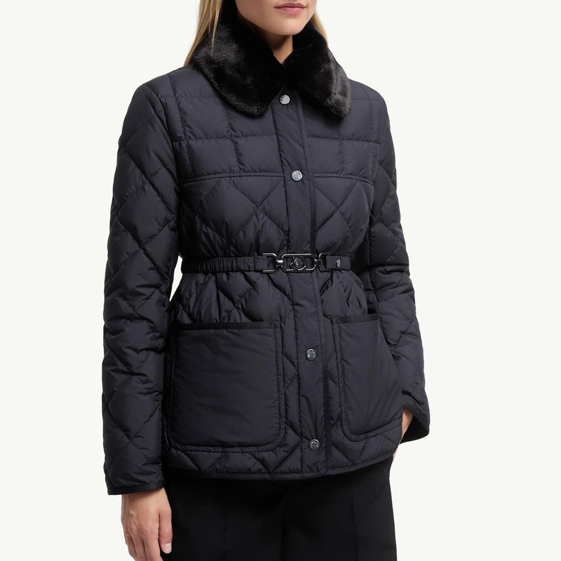 Cygne Diamond-Quilted Short Down Jacket