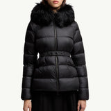 Boed Hooded Shearling-Trimmed Short Down Jacket