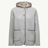 Reposse 3-in-1 Wool & Cashmere Short Down Jacket