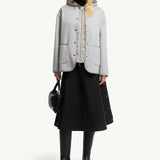 Reposse 3-in-1 Wool & Cashmere Short Down Jacket