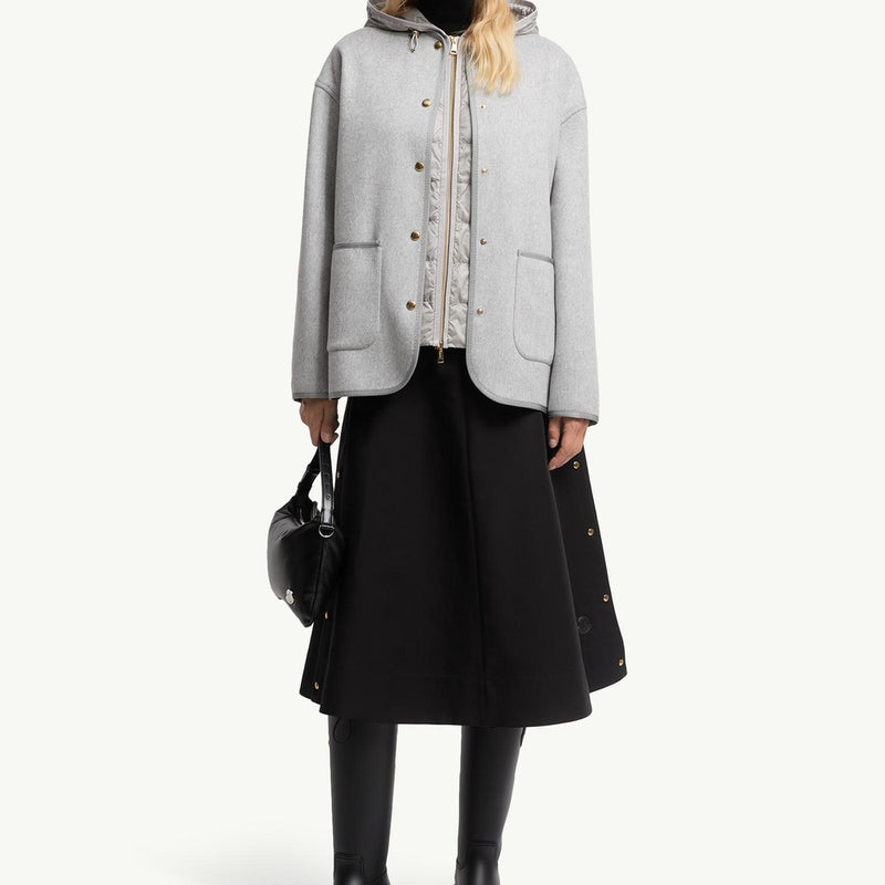 Reposse 3-in-1 Wool & Cashmere Short Down Jacket