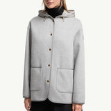 Reposse 3-in-1 Wool & Cashmere Short Down Jacket