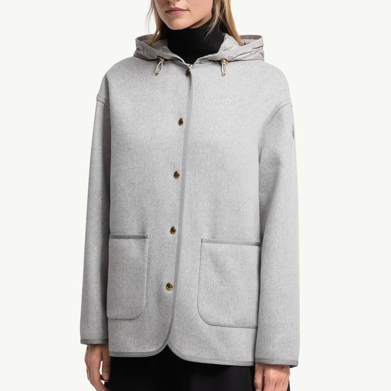 Reposse 3-in-1 Wool & Cashmere Short Down Jacket