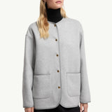 Reposse 3-in-1 Wool & Cashmere Short Down Jacket