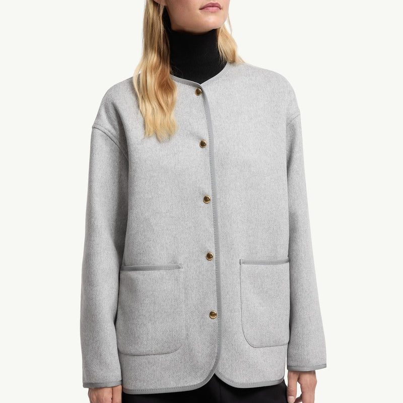 Reposse 3-in-1 Wool & Cashmere Short Down Jacket