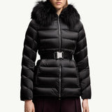 Cupidone Hooded Shearling-Trimmed Short Down Jacket