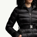 Cupidone Hooded Shearling-Trimmed Short Down Jacket