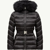 Cupidone Hooded Shearling-Trimmed Short Down Jacket