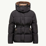 Agneux Square-Quilted Hooded Short Down Jacket