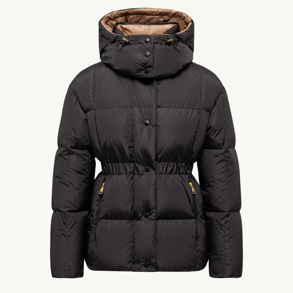 Agneux Square-Quilted Hooded Short Down Jacket