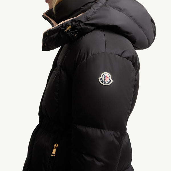Agneux Square-Quilted Hooded Short Down Jacket