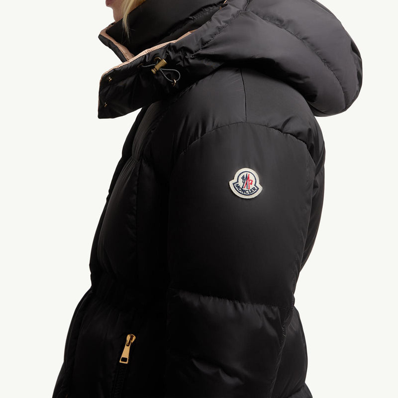 Agneux Square-Quilted Hooded Short Down Jacket