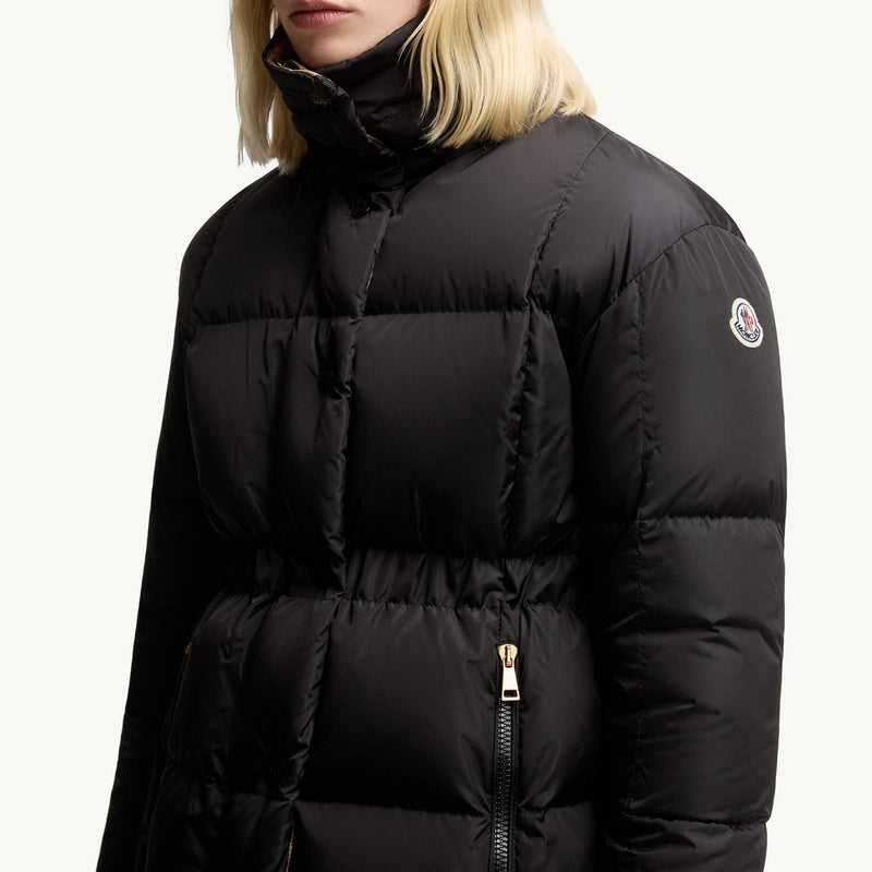 Agneux Square-Quilted Hooded Short Down Jacket