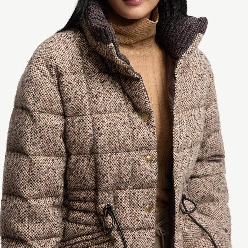 Antigony Wool Blend Short Down Jacket