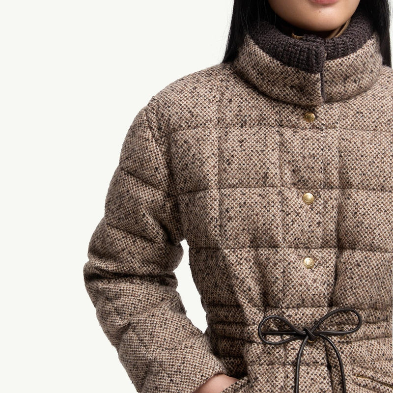 Antigony Wool Blend Short Down Jacket