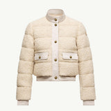 Blandy Wool Blend Bouclé Short Down Jacket