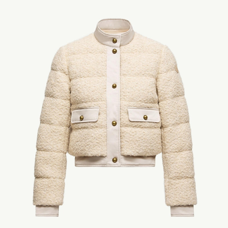 Blandy Wool Blend Bouclé Short Down Jacket