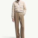 Blandy Wool Blend Bouclé Short Down Jacket