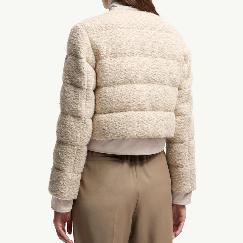 Blandy Wool Blend Bouclé Short Down Jacket
