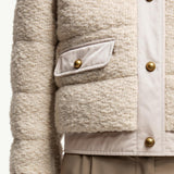 Blandy Wool Blend Bouclé Short Down Jacket