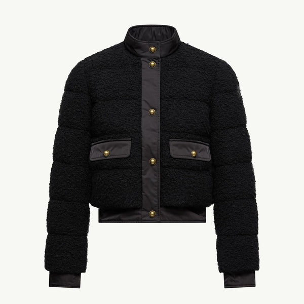 Blandy Wool Blend Bouclé Short Down Jacket
