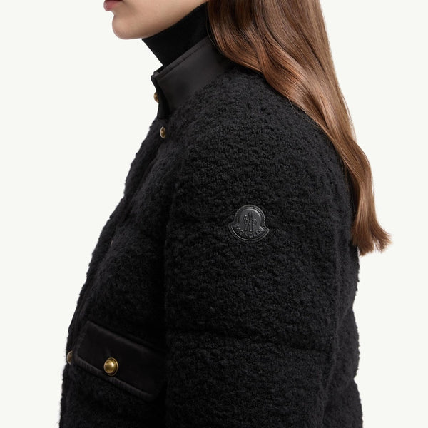 Blandy Wool Blend Bouclé Short Down Jacket