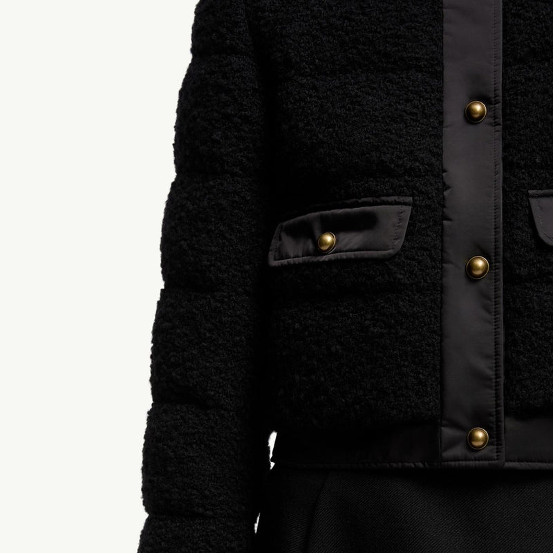 Blandy Wool Blend Bouclé Short Down Jacket