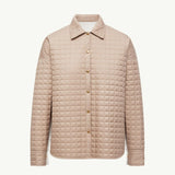 Square-Quilted Reversible Padded Shirt