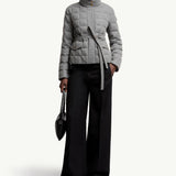 Bussettes Wool Blend Belted Short Down Jacket