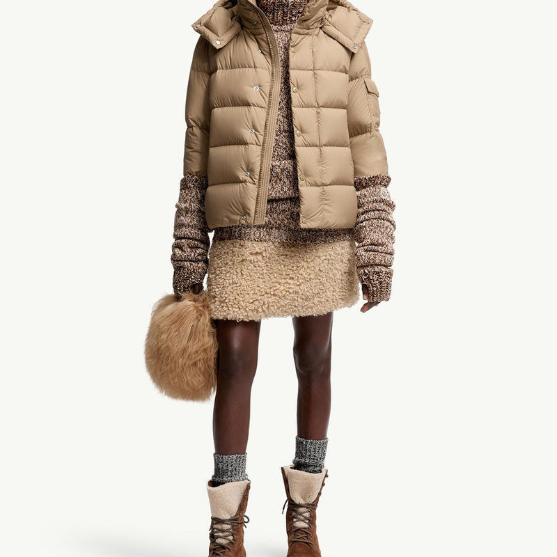 Moncler Maya 70 Hooded Short Down Jacket
